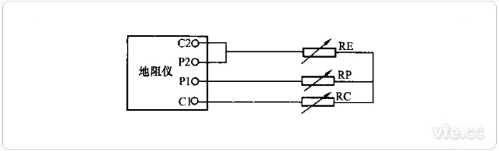 四端子接地電阻測(cè)試儀接線(xiàn)圖